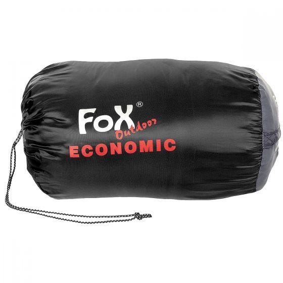 Fox Outdoor Economic Mummy Sleeping Bag Black/Grey