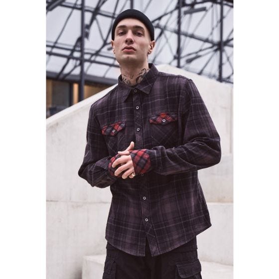 Brandit Checkshirt Duncan Brown / Black