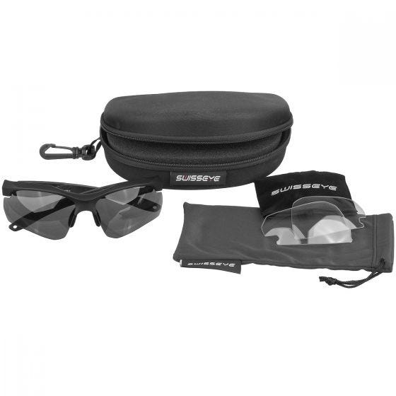 Swiss Eye Skyray Sunglasses - Smoke + Clear Lens / Black Rubber Frame
