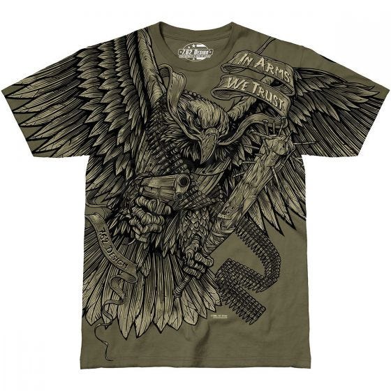 7.62 Design In Arms We Trust T-Shirt Military Green