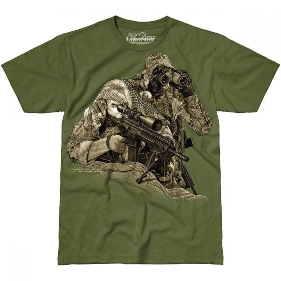 7.62 Design Lightning's Hand T-Shirt Military Green
