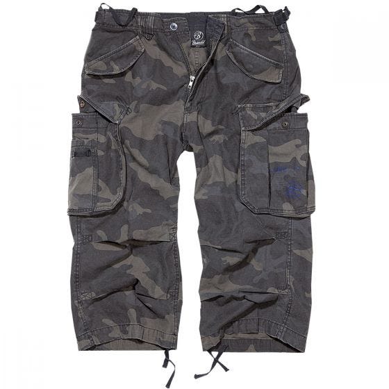 Brandit Industry Vintage 3/4 Shorts Dark Camo