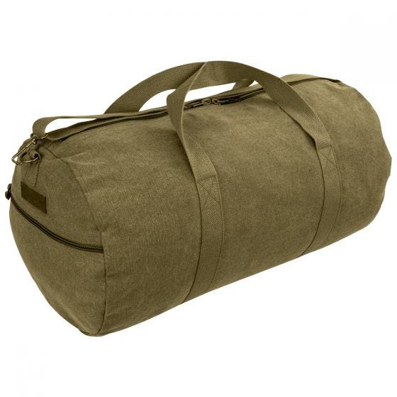 Highlander Crieff Canvas Roll Bag 45L Olive