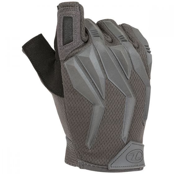 Highlander Raptor Fingerless Gloves Grey