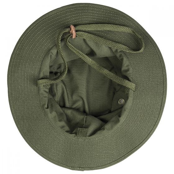 Teesar British Boonie Hat with Neck Flap Ripstop Olive