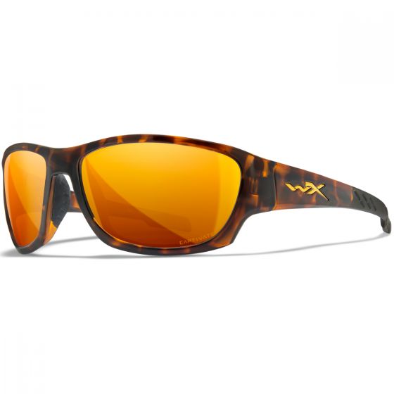 Wiley X WX Climb Glasses - Captivate Polarized Bronze Mirror Lenses / Gloss Tortoise Frame