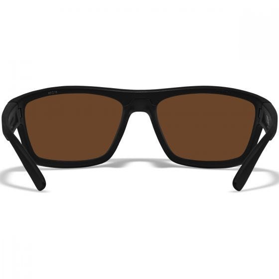 Wiley X WX Peak Glasses - Captivate Polarized Copper Lenses / Matte Black Frame