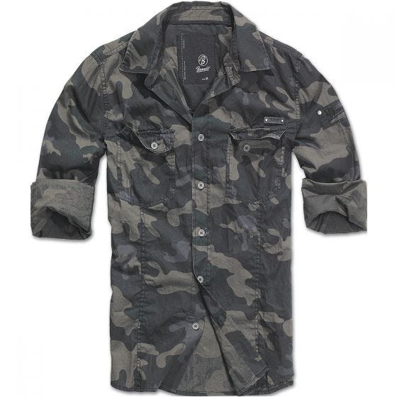 Brandit SlimFit Shirt Dark Camo