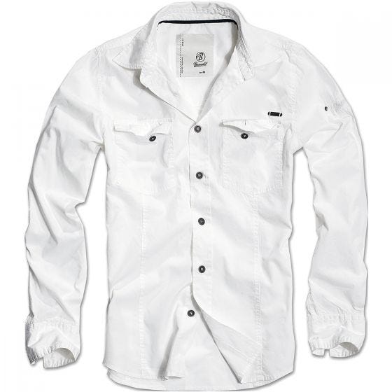 Brandit SlimFit Shirt White