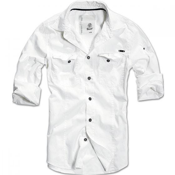 Brandit SlimFit Shirt White