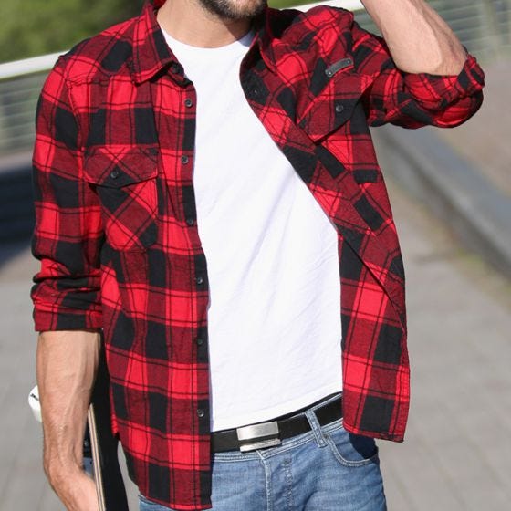 Brandit Check Shirt Red / Black