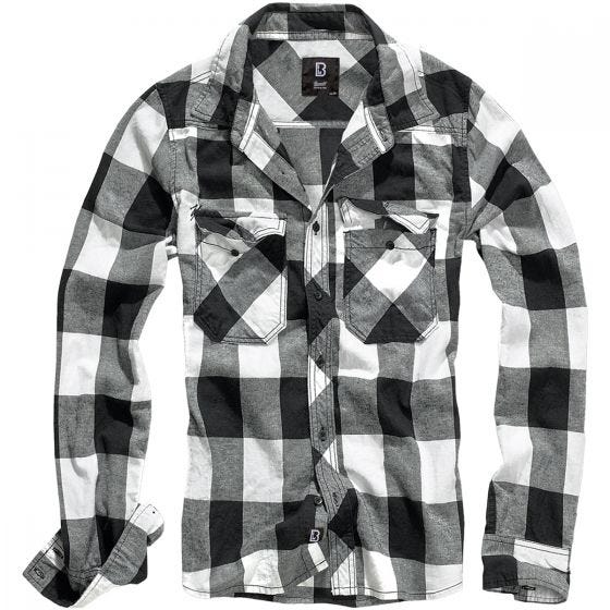 Brandit Check Shirt White / Black