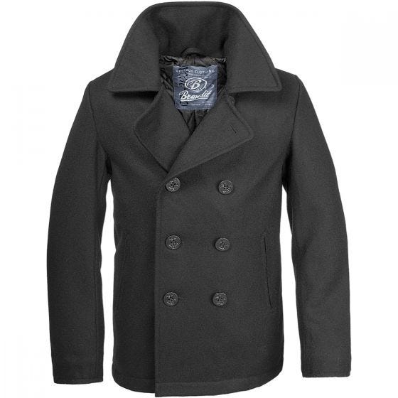 Brandit Pea Coat Black