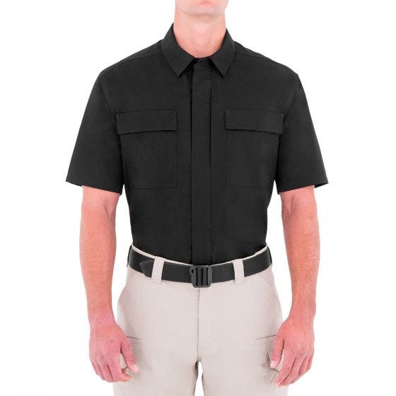 First Tactical Men's Tactix Short Sleeve BDU Shirt Black