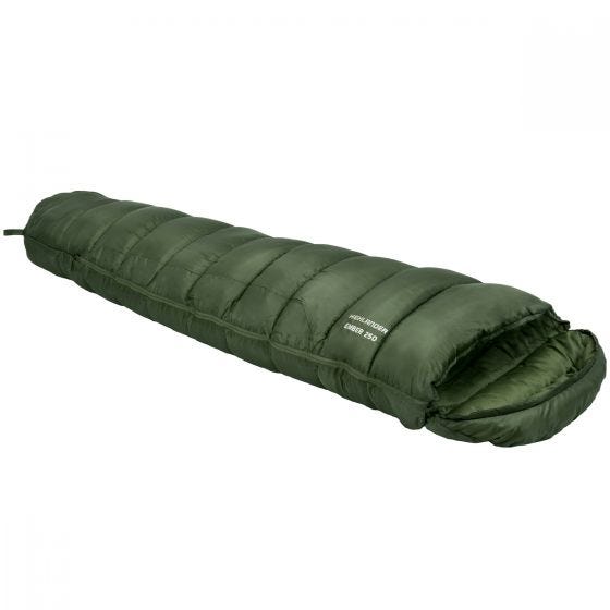 Highlander Phoenix Ember 250 Mummy Sleeping Bag Olive Green