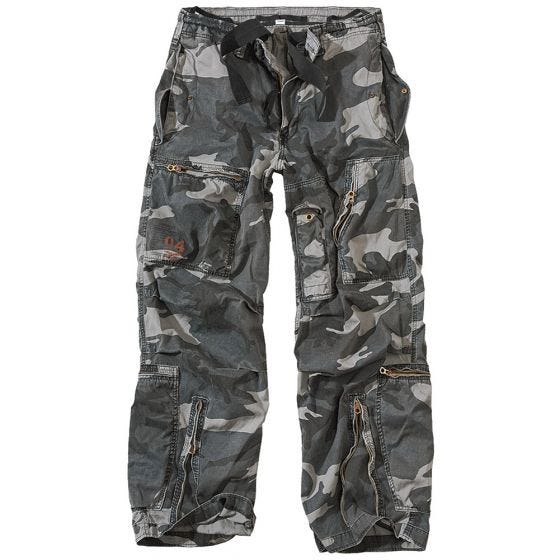 Surplus Infantry Cargo Trousers Night Camo