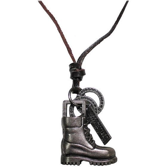 Pure Trash Boot Necklace Silver