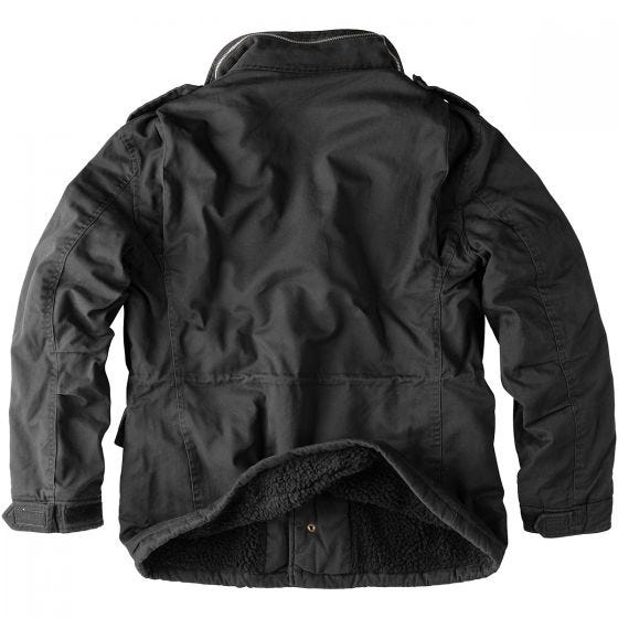 Surplus Paratrooper Winter Jacket Black Washed