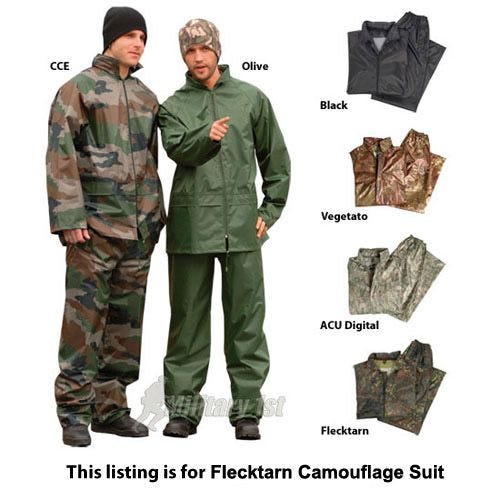 Mil-Tec Waterproof Suit Flecktarn