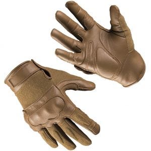 Mil-Tec Tactical Gloves Leather / Kevlar Dark Coyote