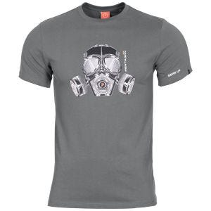 Pentagon Ageron Gas Mask T-Shirt Wolf Gray