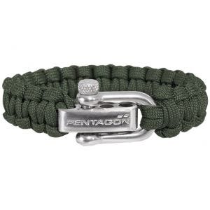 Pentagon Survival Bracelet Camo Green