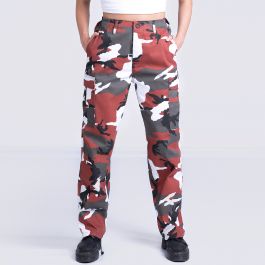 Red camo pants womens sales