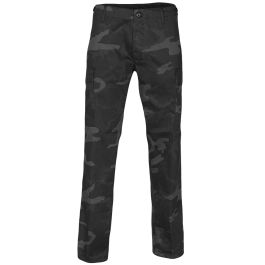 Mil Tec US BDU Ranger Trousers Straight Cut Black Camo size XS