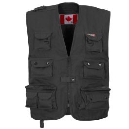 Black outdoor vest sales