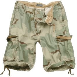 Surplus Vintage Shorts Washed 3 Color Desert size M