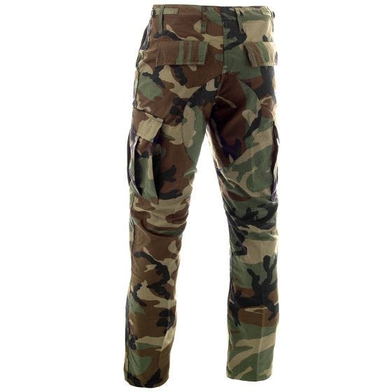 MFH BDU Combat Trousers Ripstop Woodland