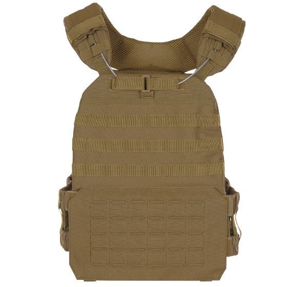 MFH Tactical Vest Laser MOLLE Coyote Tan
