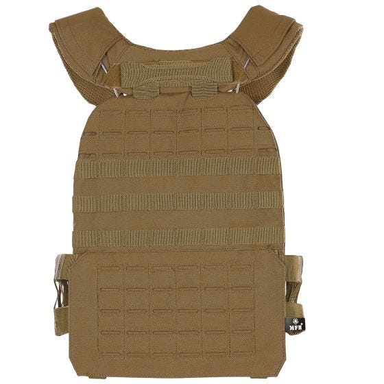 MFH Tactical Vest Laser MOLLE Coyote Tan