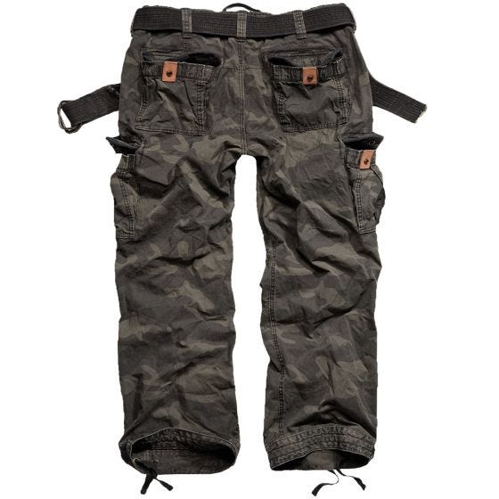 Surplus Premium Vintage Trousers Black Camo