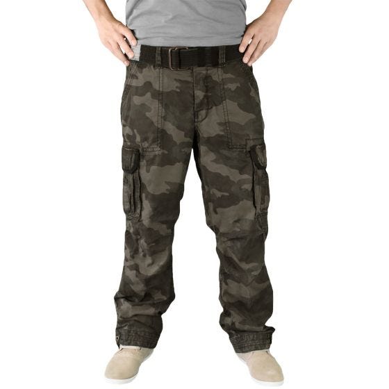 Surplus Premium Vintage Trousers Black Camo