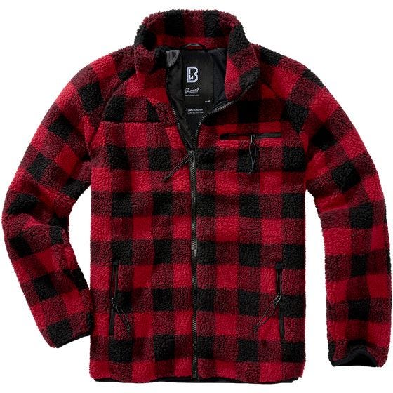 Brandit Teddyfleece Jacket Red/Black