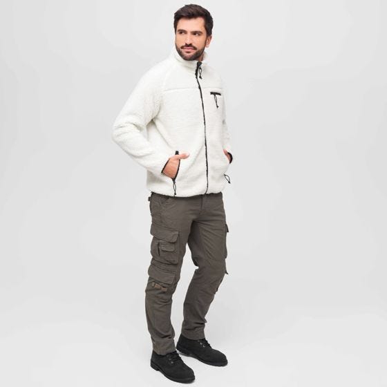 Brandit Teddyfleece Jacket White