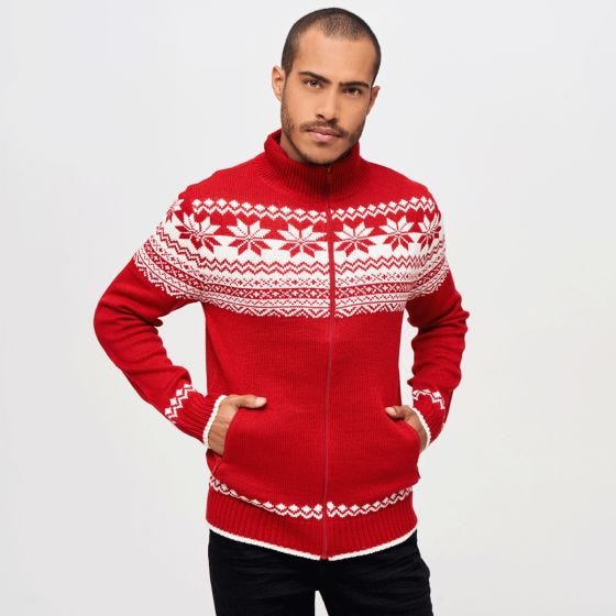 Brandit Cardigan Norweger Red