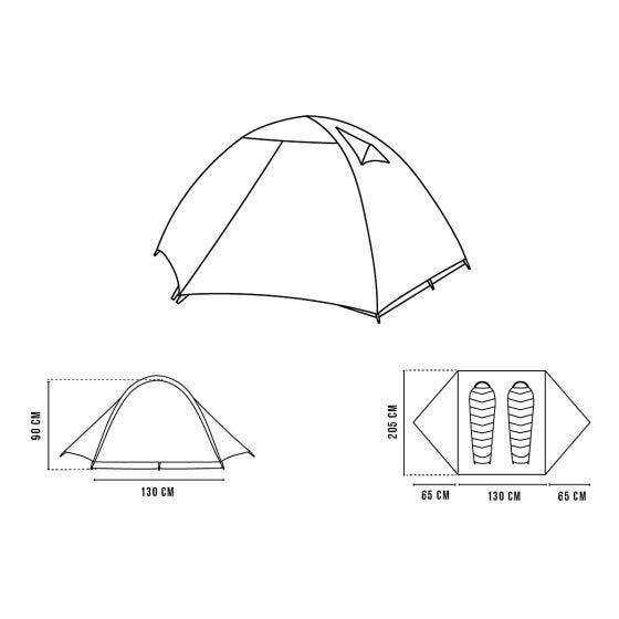 Alpinus VELEBIT 2 Tent Green