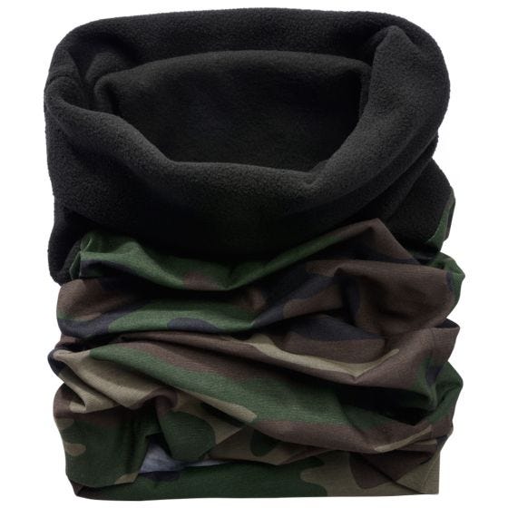 Brandit Multifunctional Neck Gaiter Fleece Woodland