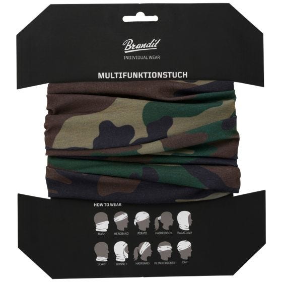Brandit Multifunctional Neck Gaiter Woodland