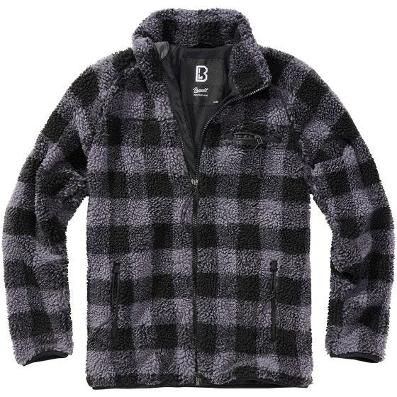 Brandit Teddyfleece Jacket Black/Grey