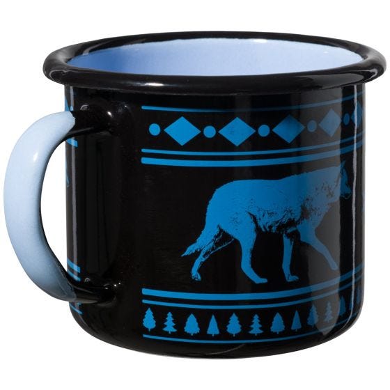 Helikon Wolf Enamel Mug 350ml Black