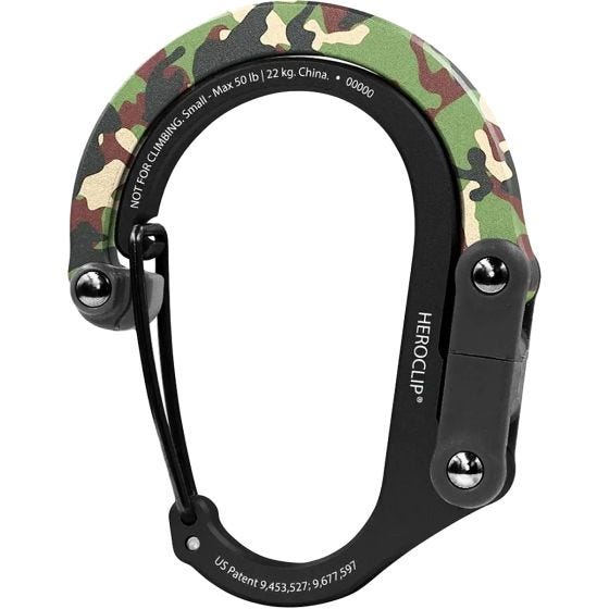 Heroclip Small Gear Clip Woodland Hero