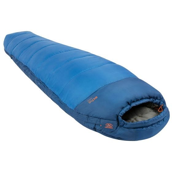 Highlander Echo 400 Mummy Sleeping Bag Blue