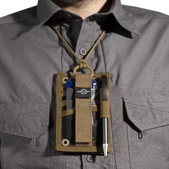 Pentagon ID Card Holder Coyote