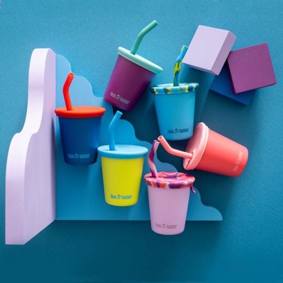 Klean Kanteen Kid's Cup 295ml w/Straw Lid Hawaiian Ocean