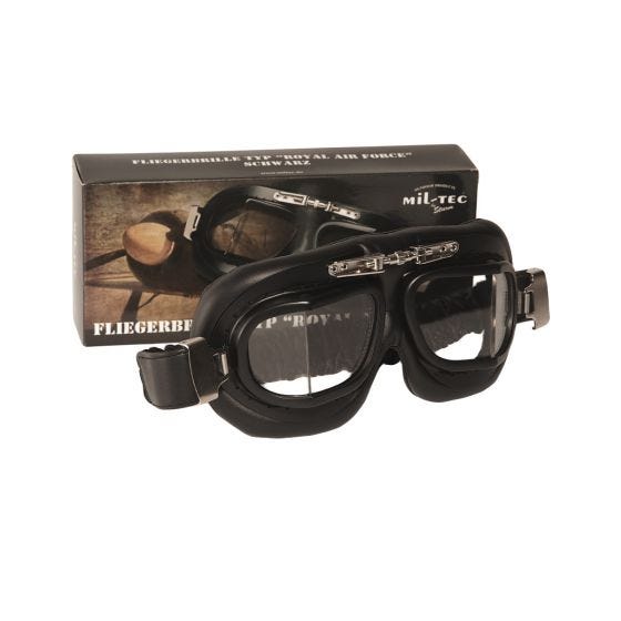 Mil-Tec Royal Air Force Aviator Googles Black