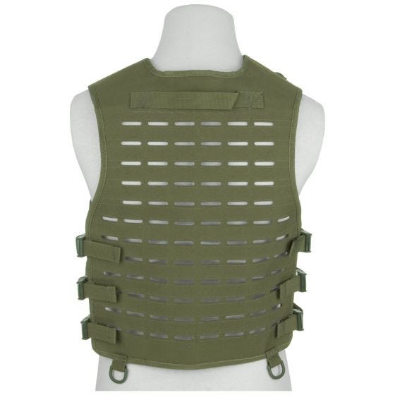 Mil-Tec Laser Cut Carrier Vest Olive