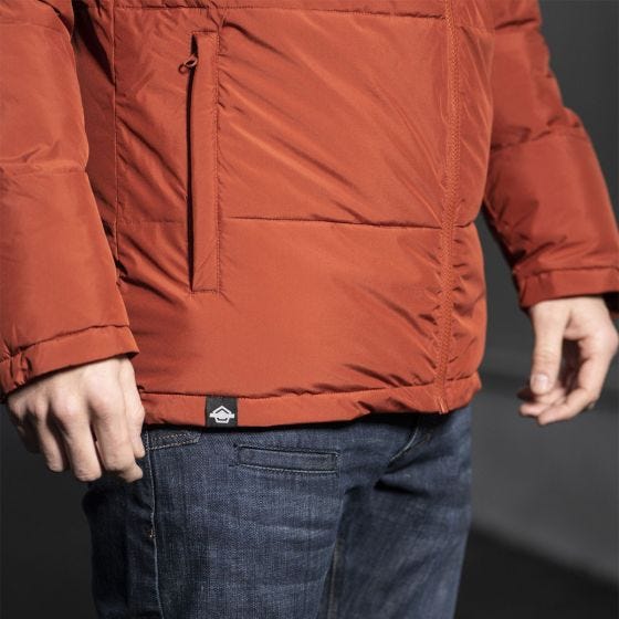 Pentagon Taurus Puffer Jacket Maroon Red